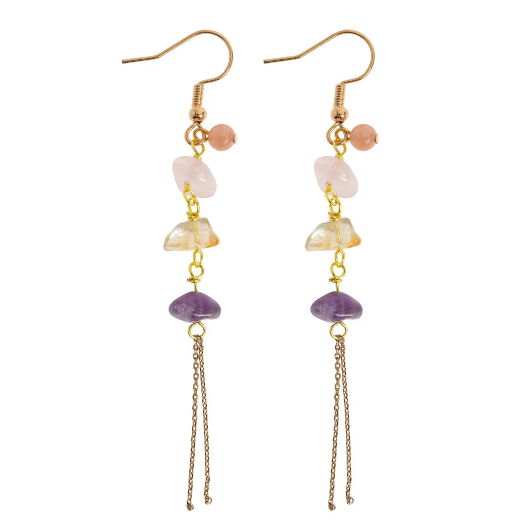 Larissa - Semi Precious Colorful Stones Earrings