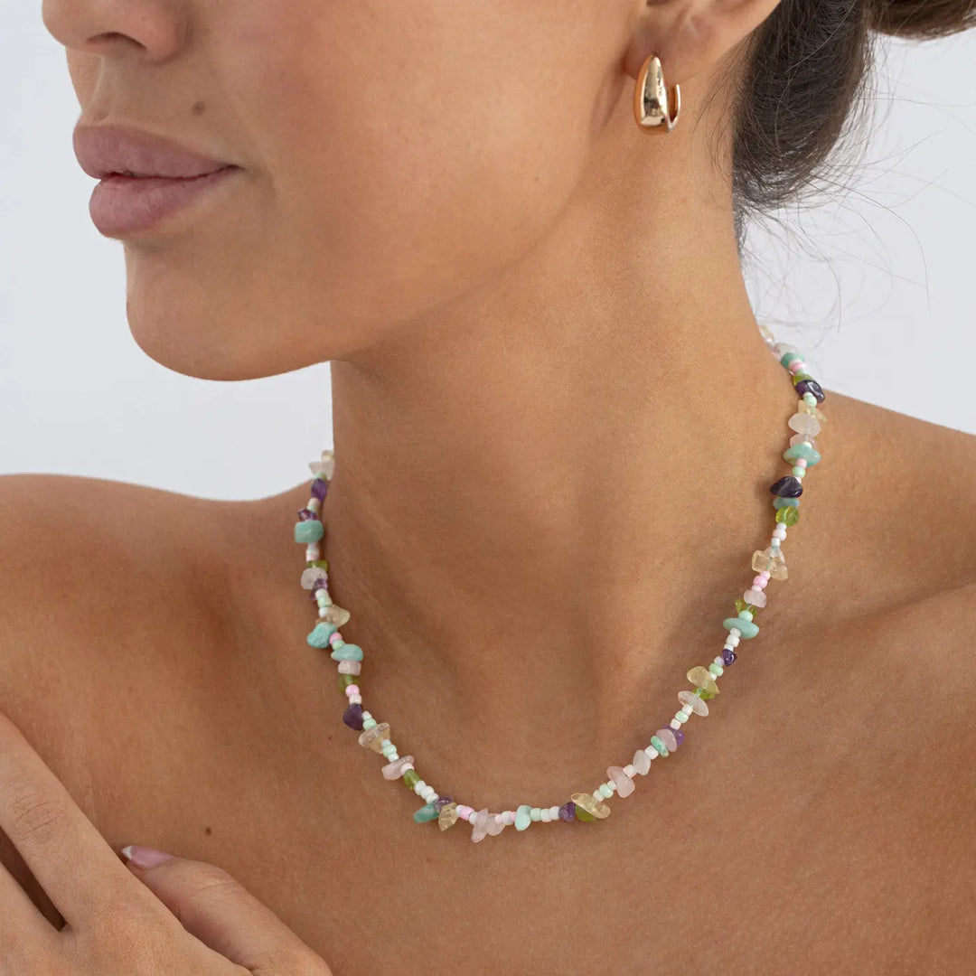 Larissa - Semi Precious Colorful Stones Necklace