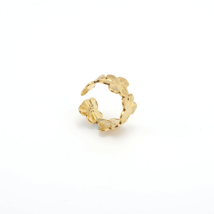 Ruta - Flower Adjustable Ring Stainless Steel